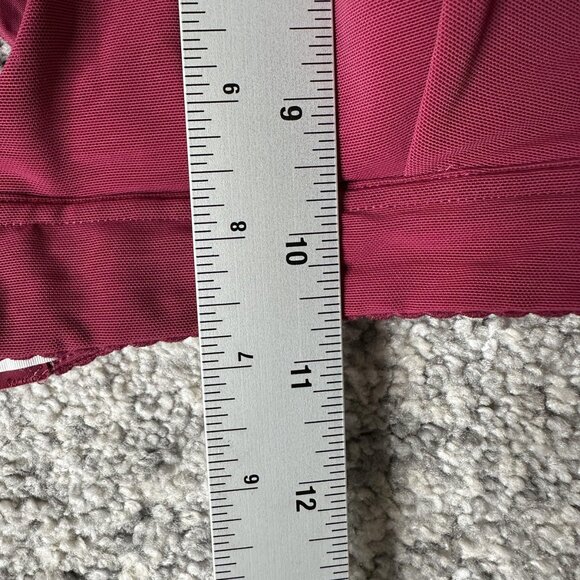 Lululemon Sports Bra Womens 8 Burgundy Racerback Keyhole Hook Eye Running Yoga - Picture 3 of 5